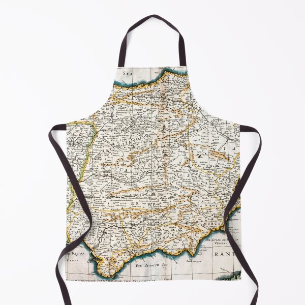 Item preview, Old Map of Spain - Historical Cartography T-shirt designed and sold by Printspiration, Explore Unique Art & Designs.
