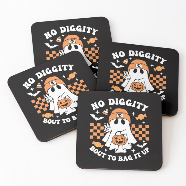 Item preview, No Diggity Bout To Bag It Up T Shirt vintage halloween t shirt designed and sold by Tteez.com.