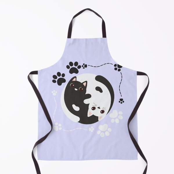 Item preview, Yin Yang Cats – Black and White Hugging Cat Karma Sticker designed and sold by Moon's Arts.