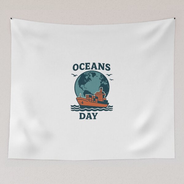 Item preview, Oceans Day Celebration designed and sold by  ADBIB Design.