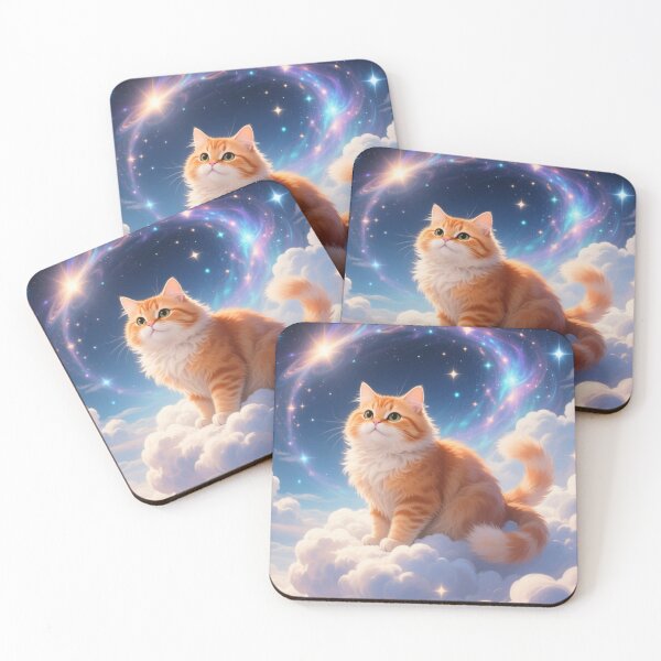Item preview, Cute, fluffy orange cat on the cloud. designed and sold by Grzegorz Majerski.
