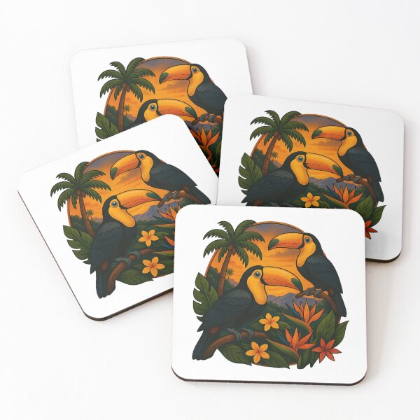 Item preview, Sunset Serenade: Toucans in Paradise designed and sold by Coo-L Vibe-Z.