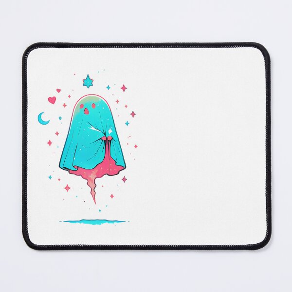 Item preview, blue and pink ghost designed and sold by BAXEL.