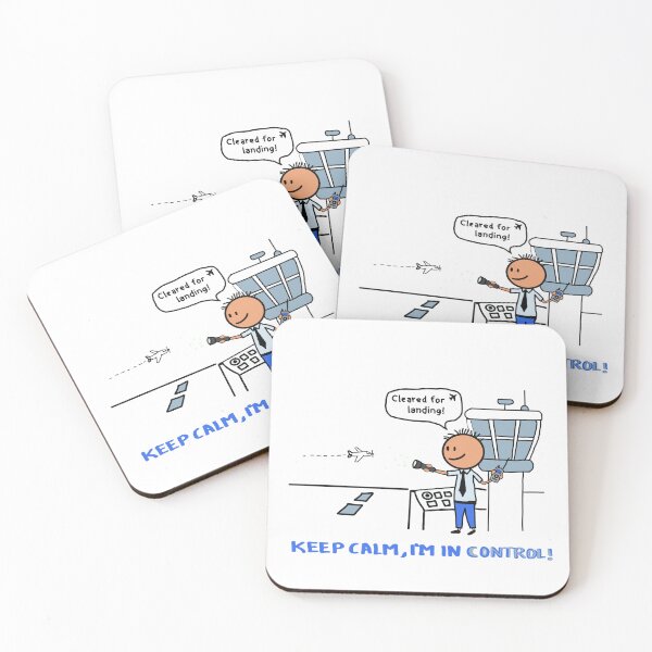 Item preview, Keep Calm I’m in Control – Funny Air Traffic Controller T shirt Design designed and sold by Popstudio85.