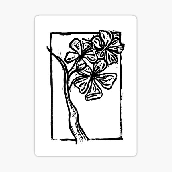 Item preview, Apple Blossom Linocut designed and sold by Julia Webster.