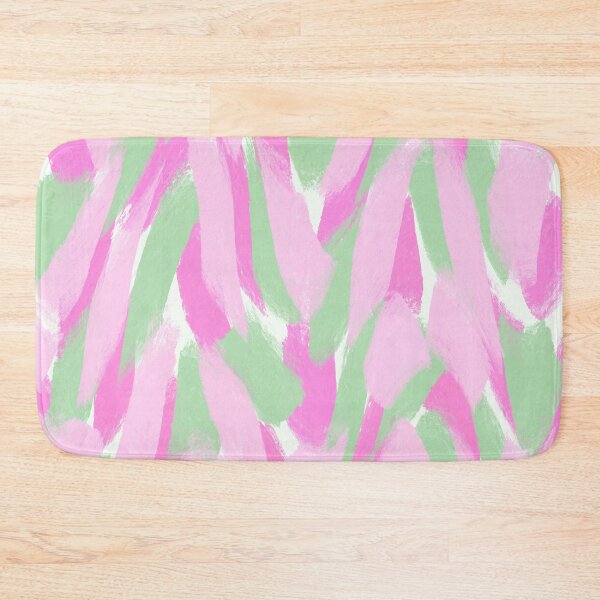Item preview, Abstract, Pink and Green, Feathered Paint Brush Effect designed and sold by OneThreeSix.