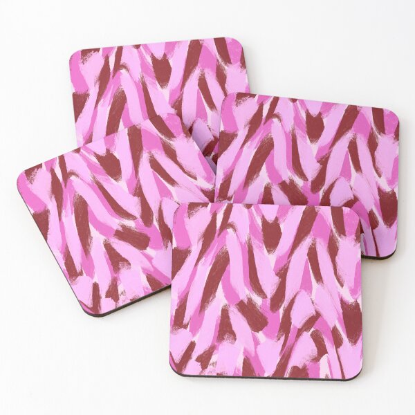 Item preview, Abstract, Pink and Dark Red, Feathered Paint Brush Effect designed and sold by OneThreeSix.