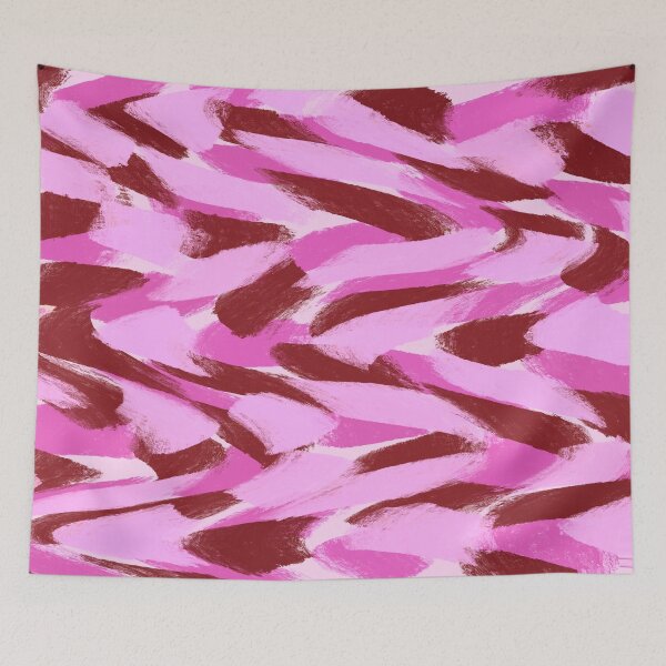 Item preview, Abstract, Pink and Dark Red, Feathered Paint Brush Effect designed and sold by OneThreeSix.