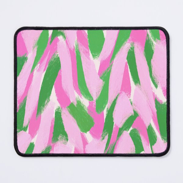 Item preview, Abstract, Pink and Bright Green, Feathered Paint Brush Effect designed and sold by OneThreeSix.