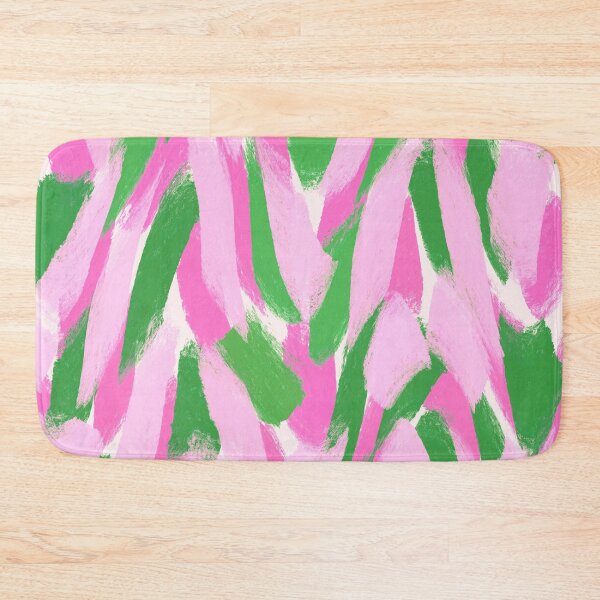 Item preview, Abstract, Pink and Bright Green, Feathered Paint Brush Effect designed and sold by OneThreeSix.