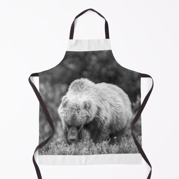 Item preview, Young grizzly bear (monochrome) designed and sold by zumi.