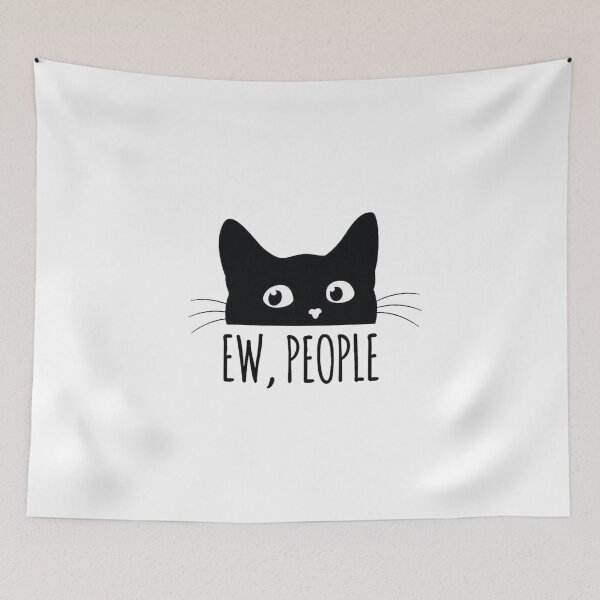 Item preview, Funny Cat “Ew, People” Introvert Design designed and sold by thesnakeater.