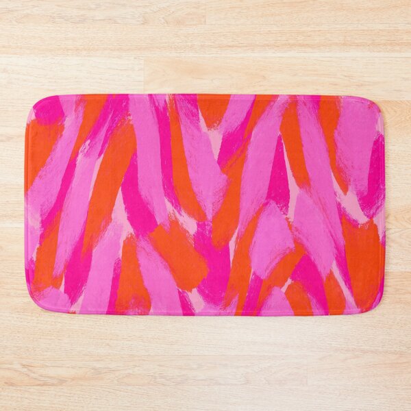 Item preview, Abstract, Hot Pink and Orange, Feathered Paint Brush Effect designed and sold by OneThreeSix.