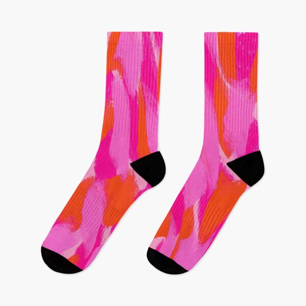 Item preview, Abstract, Hot Pink and Orange, Feathered Paint Brush Effect designed and sold by OneThreeSix.