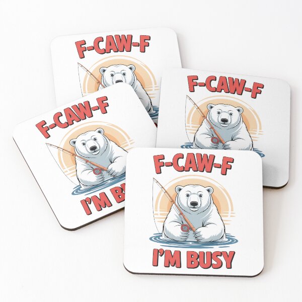 Item preview, F-CAW-F Polar Bear - I Am Busy Fishing designed and sold by Museum Of Non-Existing Art.