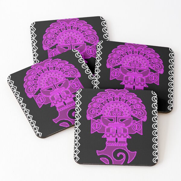 Item preview, Andean ancestral figure – neon design designed and sold by ArteVirtual28.