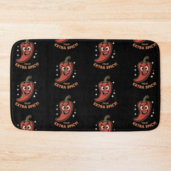 Item preview, Extra Spicy – Funny Cartoon Red Chili Pepper designed and sold by drchzak.