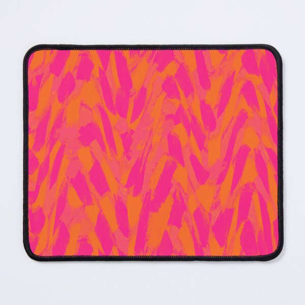 Item preview, Abstract, Hot Pink and Orange, Feathered Paint Brush Effect Pattern designed and sold by OneThreeSix.