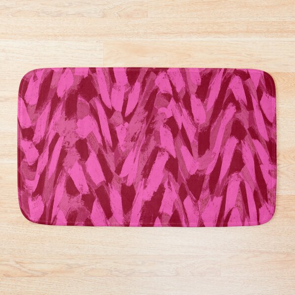 Item preview, Abstract, Pink and Burgundy Red, Feathered Paint Brush Effect Pattern designed and sold by OneThreeSix.