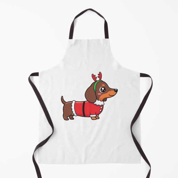 Item preview, Cute KAwaii Christmas Dachshund Dog in Santa Reindeer Costume Gift designed and sold by Snuggle Paws⭐⭐⭐⭐⭐.