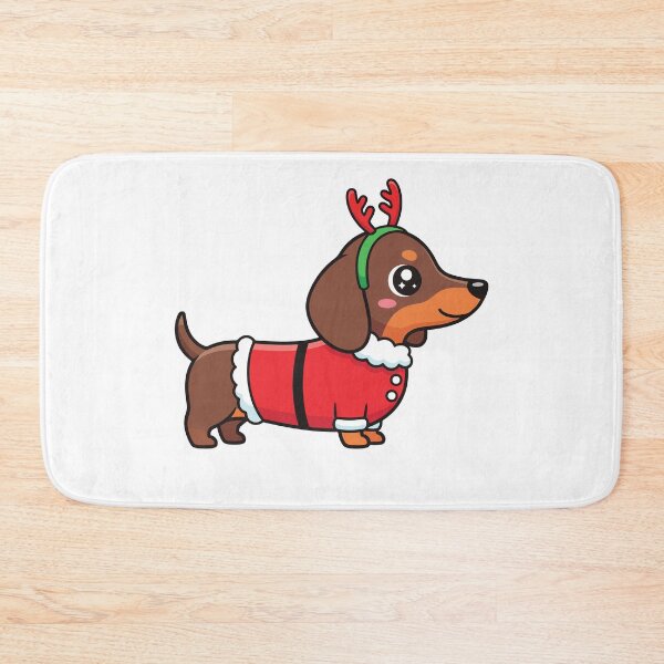 Item preview, Cute KAwaii Christmas Dachshund Dog in Santa Reindeer Costume Gift designed and sold by Snuggle Paws⭐⭐⭐⭐⭐.