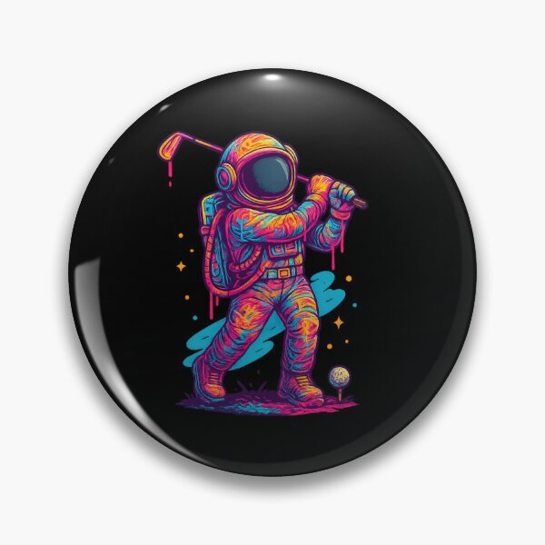 Item preview, Galactic Golfer Astronaut Swinging for the Stars designed and sold by ArtComixHaven.