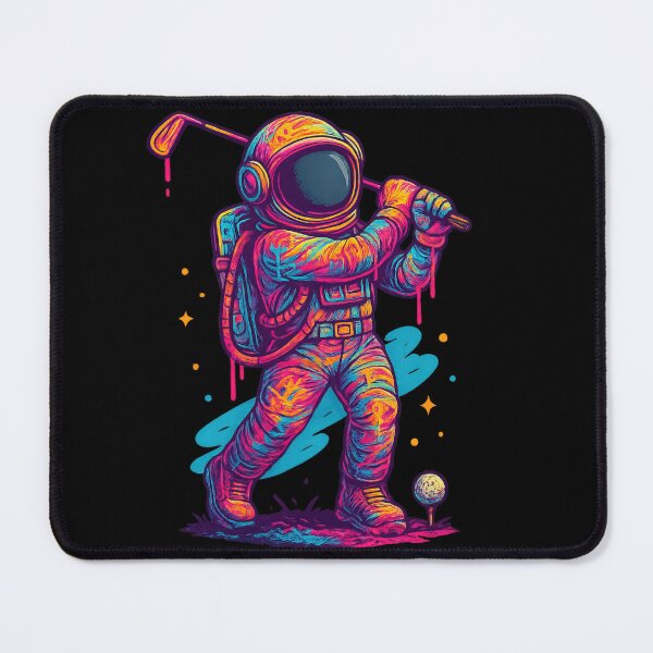 Item preview, Galactic Golfer Astronaut Swinging for the Stars designed and sold by ArtComixHaven.