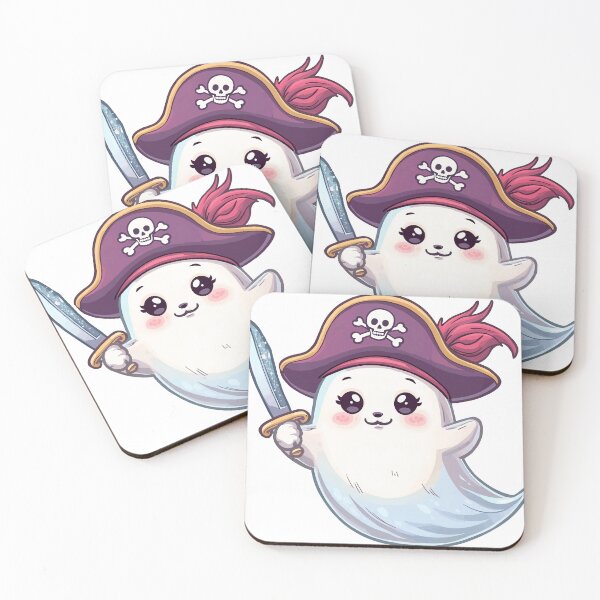 Item preview, Pirate Ghost Captain – Cute and Spooky Halloween Spirit designed and sold by sherifshaaban.