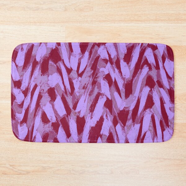Item preview, Abstract, Purple and Burgundy Red, Feathered Paint Brush Effect Pattern designed and sold by OneThreeSix.