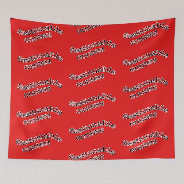 Item preview, questionable content, version 2 wavy red backgrounds designed and sold by mntimg.