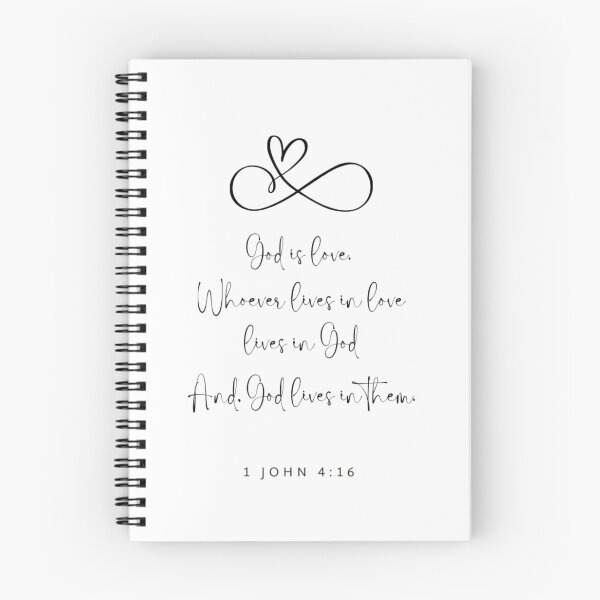 Item preview, God is love. Whoever lives in love lives in God. And, God lives in them.  - 1 John 4:16 designed and sold by Christie Olstad.