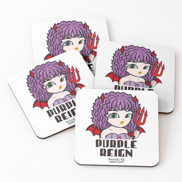 Item preview, Halloween Devil Girl Purple Reign Kawaii Anime Design – Cute Demon Costume Art designed and sold by P-L-Sardines.