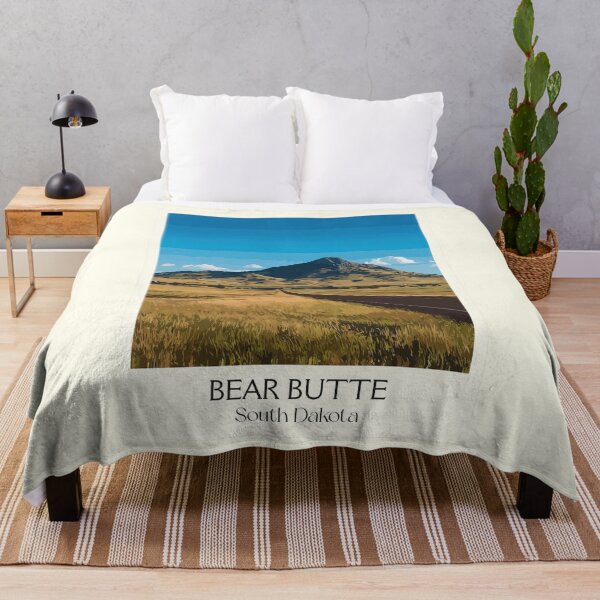 Item preview, Bear Butte South Dakota Vintage Travel Poster | Sacred Mountain Art Print | Sturgis Landmark Decor designed and sold by TuncGK.