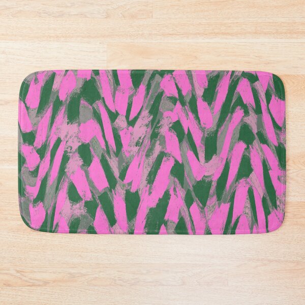 Item preview, Abstract, Pink and Green, Feathered Paint Brush Effect Pattern designed and sold by OneThreeSix.