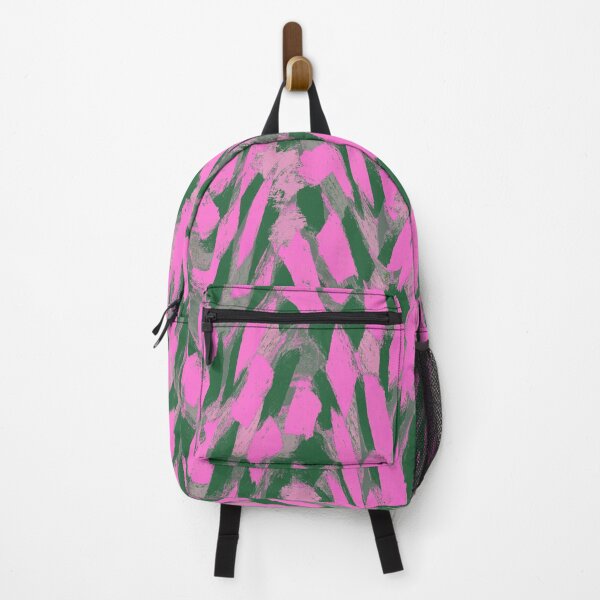 Item preview, Abstract, Pink and Green, Feathered Paint Brush Effect Pattern designed and sold by OneThreeSix.