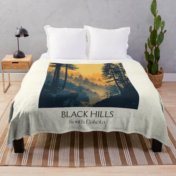 Item preview, Black Hills South Dakota Vintage Travel Poster | Paha Sapa Forest Art Print | Mountain Road Trip Decor designed and sold by TuncGK.