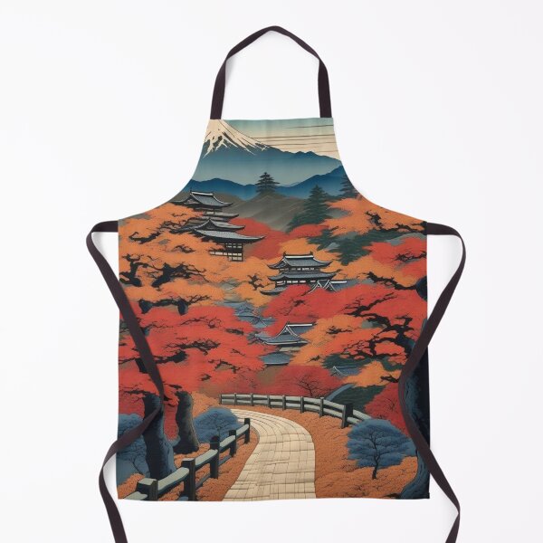 Item preview, Ukiyo-e Autumn Maple Grove – Japanese Fall Foliage Woodblock Art designed and sold by Vandy Fullam.