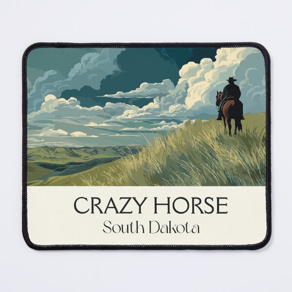 Item preview, Legendary Rider Memorial South Dakota Poster | Black Hills Art Print | Native American Heritage Decor designed and sold by TuncGK.