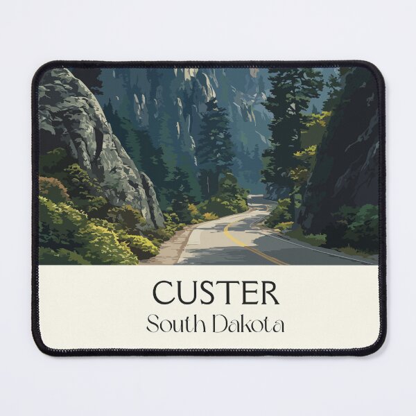 Item preview, Custer South Dakota Vintage Travel Poster | Needles Highway Art Print | Black Hills Scenery Decor designed and sold by TuncGK.