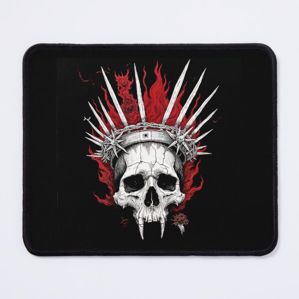 Item preview, skull in a crown designed and sold by Mike Kiev art.