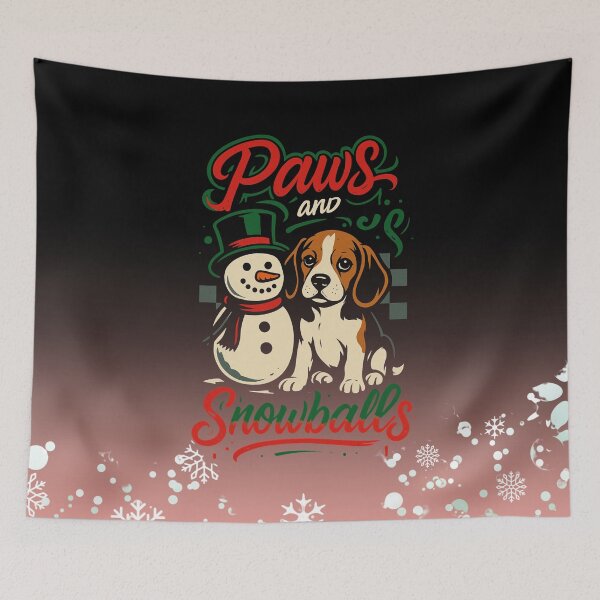 Item preview, Paws And Snow Balls | Dog Christmas designed and sold by skkyfaithArtz.