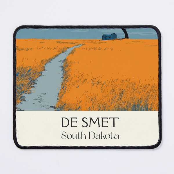 Item preview, De Smet South Dakota Vintage Travel Poster | Prairie Town Art Print | Literary Landmark Decor designed and sold by TuncGK.