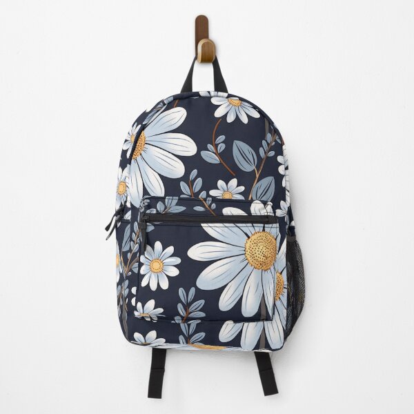 Item preview, Daisy Floral Pattern – White & Yellow on Dark Background designed and sold by The Digital Design Collective .