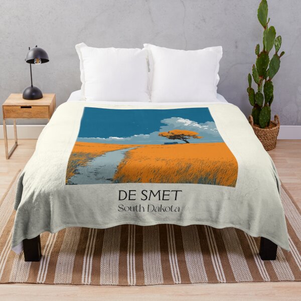 Item preview, De Smet South Dakota Vintage Travel Poster | Prairie Town Art Print | Literary Landmark Decor designed and sold by TuncGK.