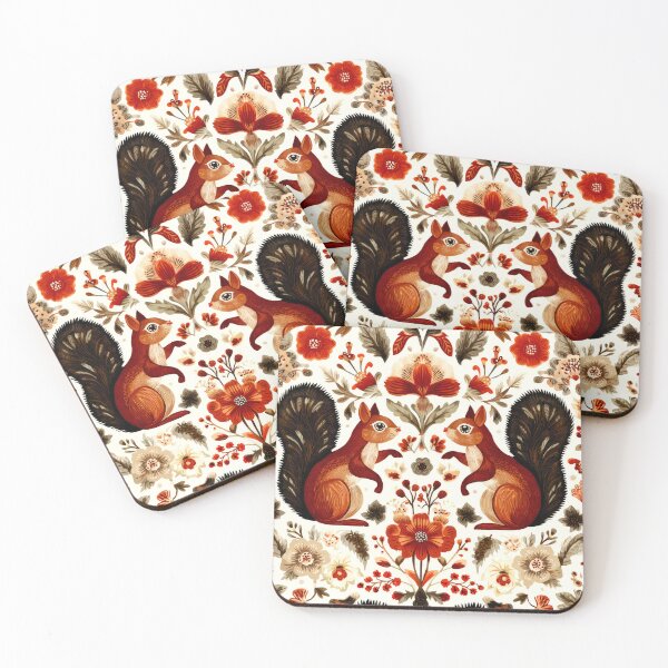 Item preview, Scandinavian Squirrel Autumn Forest designed and sold by scicilysimonee.
