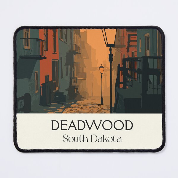 Item preview, Deadwood South Dakota Vintage Poster | Wild West Historic Town Art Print | Black Hills Gold Rush Decor designed and sold by TuncGK.