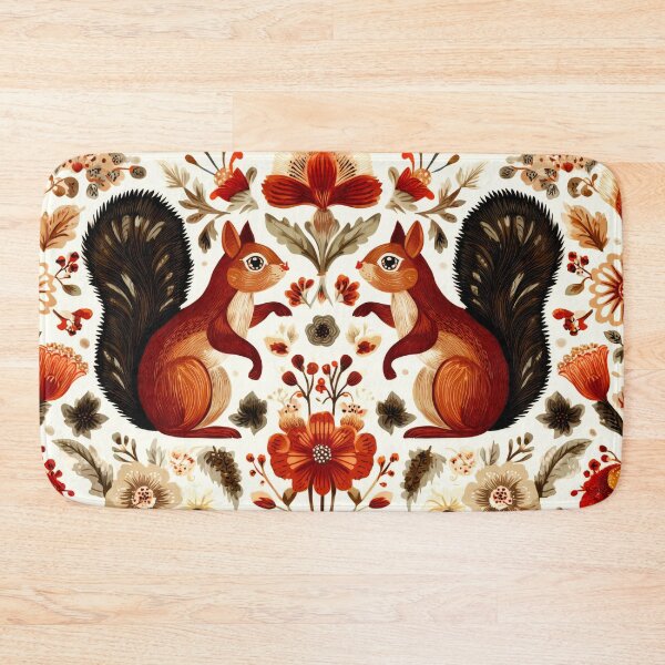 Item preview, Scandinavian Squirrel Autumn Forest designed and sold by scicilysimonee.