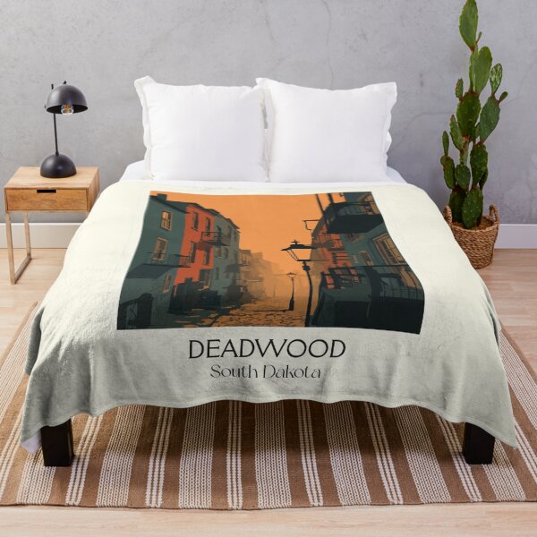 Item preview, Deadwood South Dakota Vintage Poster | Wild West Historic Town Art Print | Black Hills Gold Rush Decor designed and sold by TuncGK.