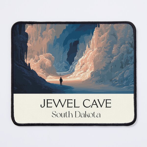 Item preview, Jewel Cave South Dakota Vintage Poster | National Monument Art Print | Underground Cavern Decor designed and sold by TuncGK.