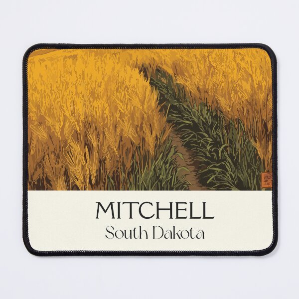 Item preview, Mitchell South Dakota Vintage Poster | Prairie Sunset Art Print | Agricultural Heartland Decor designed and sold by TuncGK.